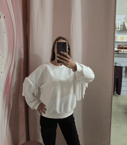 Sudadera Flecos